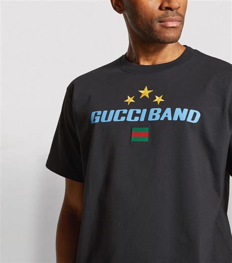 gucci band t shirt|Gucci t shirt vintage.